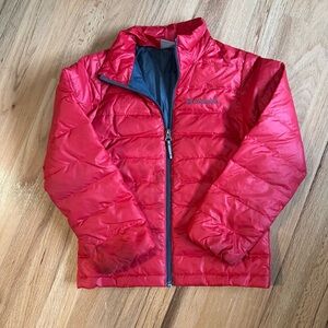 Kids Red Puffer Jacket